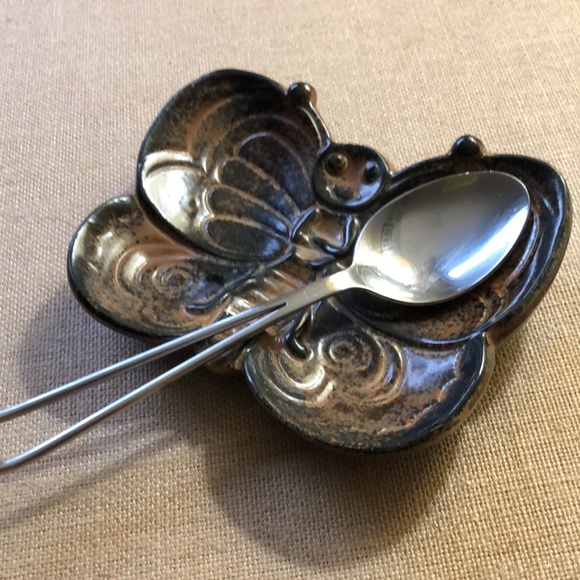 Ceramic Butterfly Ashtray / Spoonrest / Jewelry Holder - Picture 4 of 6